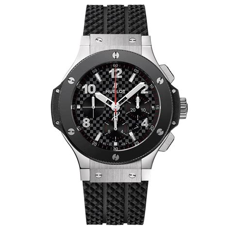 hublot big bang black chronograph watch|hublot big bang original steel.